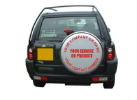 Wheel Covers Decals with Your Design or Text and Logo