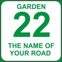 Identify your Wheelie and Garden Bins with your House number and street name