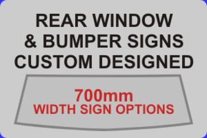 700mm Width Sign Options