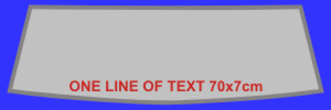 Two Lines of Custom Text for Car Widow or Door Signs